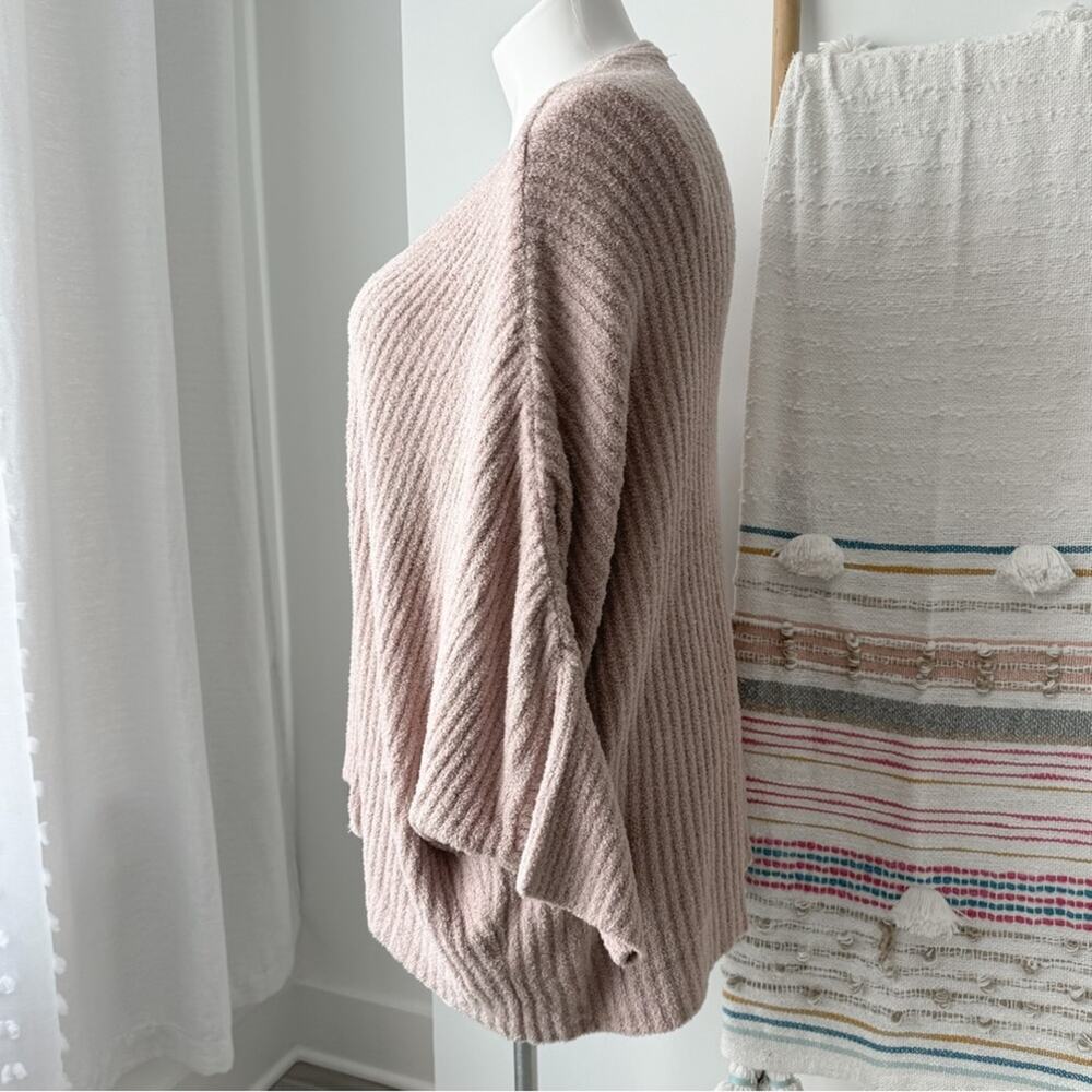 Barefoot Dreams CozyChic Lite Dusty Rose Pink Dolman Sleeves Shrug Cardigan 3X - Picture 3 of 8